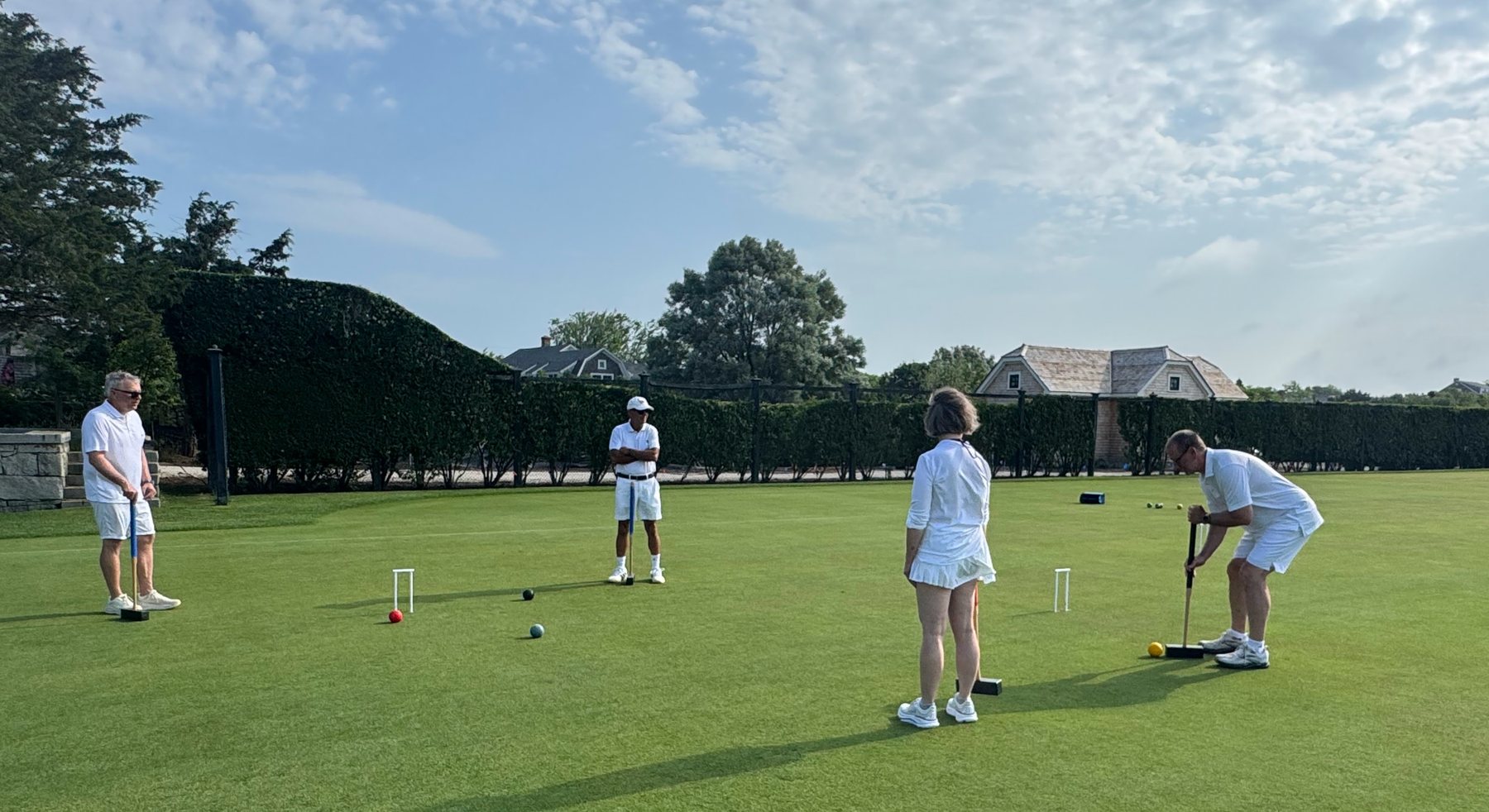 Croquet in whites on Nantucket